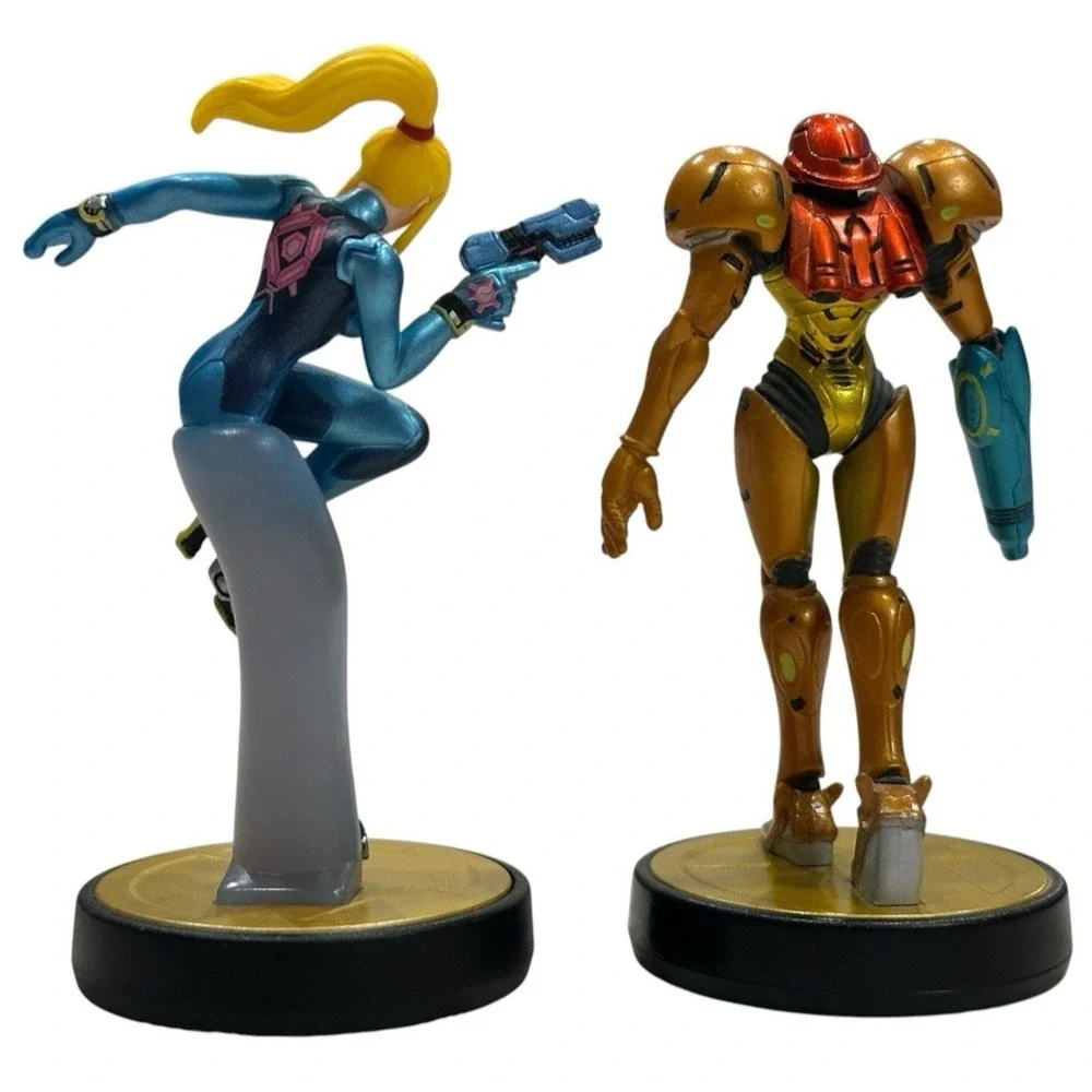 Metroid Amiibo Lot Of 2 Zero Suit & Samus